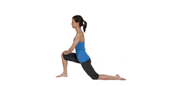 bent knee before running