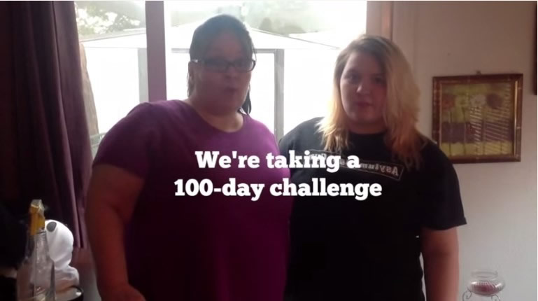 weight lose challange to mother and daughter
