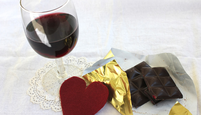 dark chocolate and red wine for health 