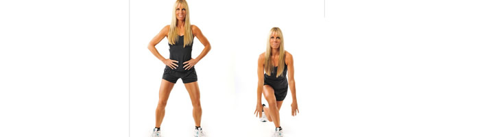 curtsy lung exercise