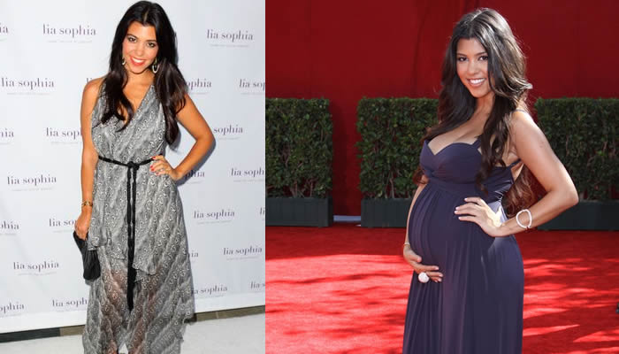 kourtney weight lose after pragnancy